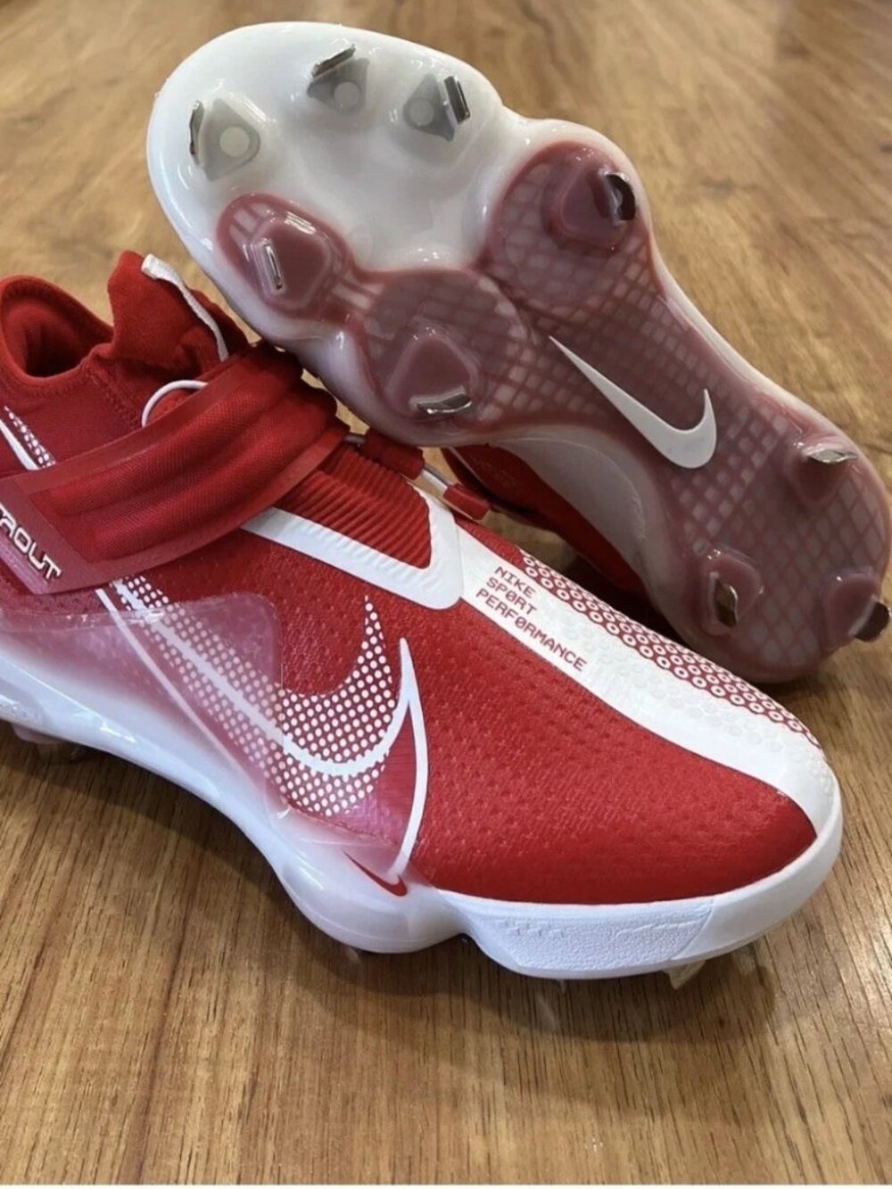 Nike Force Zoom Trout 7 Red Baseball Cleats Men's Size US 13 NWOB CI3134-602